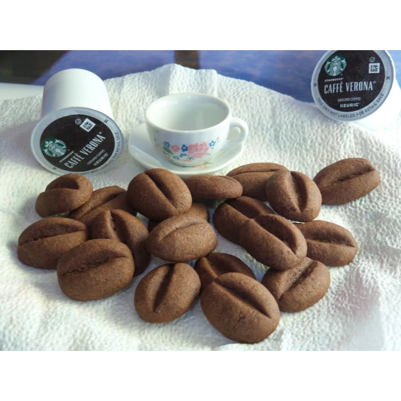 Homemade 30 Coffee Bean Cookies with Starbucks Coffee
