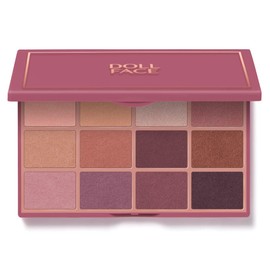 Doll Face, 12-Shade Shadow Palette Sirens & Sequins, 0.53 Ounce