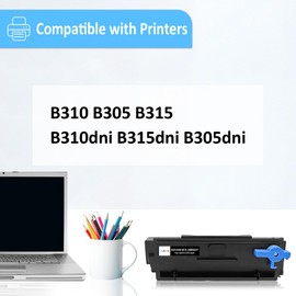 LAIPENG Remanufactured B310 B315 B305 Black Toner Cartridge for Xerox B305dni B310dni B315dni Laser Printer High Capacity 8000 Pages 006R04376 006R04377