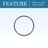 QUARKZMAN Nitrile Rubber Seal Replacement Rubber 115 mm x 107