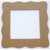 Unbranded {4} *WAVY SQUARE FRAME* Picture Frames Bare Chipboard Die