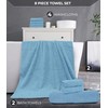 Luxury 8 Piece Towel Set, 2 Bath Towels 2 Hand