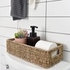 StorageWorks Seagrass Baskets with Built-in Handles, Bathroom Decor Box for