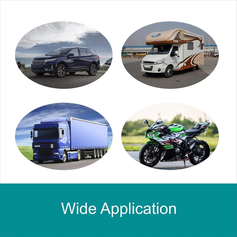 CITKOU 8Pcs Deer Whistles for Car Dual Construction Black