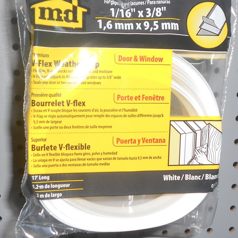 M-D Building Products 3525 M-D 0 V-Flex Weather-Strip with Adhesive