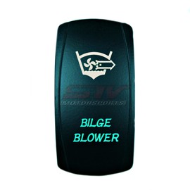 STV Motorsports – Boat Rocker Switch – Bilge Blower – On/Off LED Light – 12 Volt (Green)
