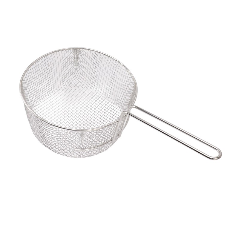 Frying Basket Stainless Steel Long Handle Reusable Rust Resistant Fry