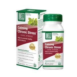 Bell Calming Chronic Stress™ | A natural health product | Features a blend of herbal extracts, 5-HTP, GABA and more.