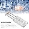 3 Stem Pneumatic Cylinder Aluminum Alloy Double Acting Air Cylinder