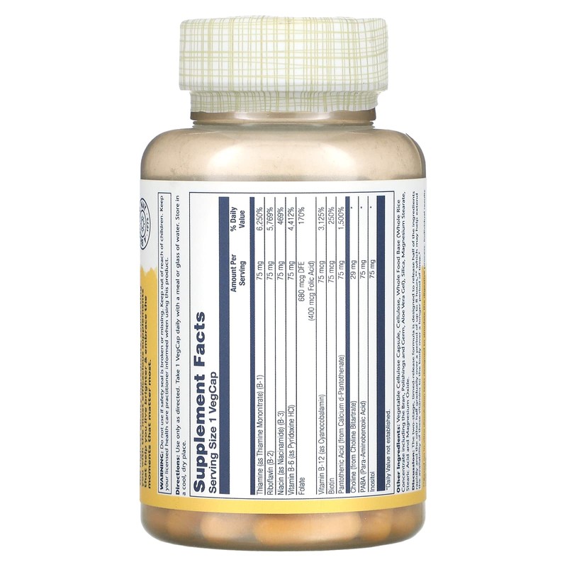 Solaray - B Complex 75 - 100 Capsules