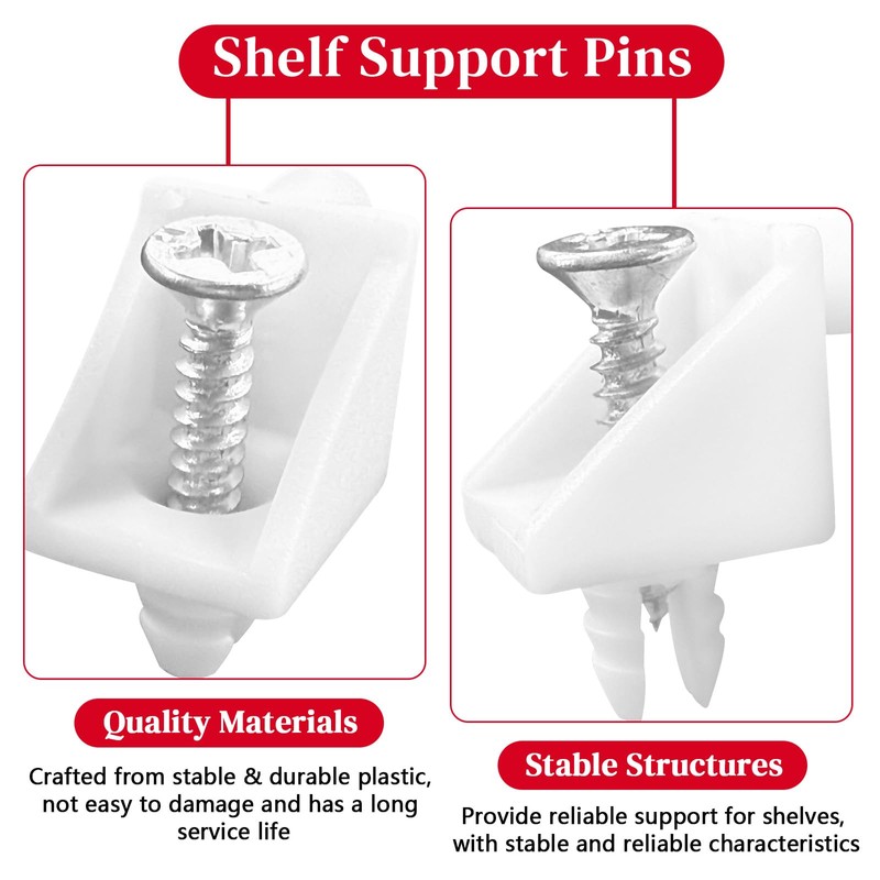 4 Pack Shelf Support Pins Replacement for IKEA Part #101558