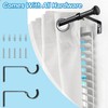 Curtain Rods for Windows 66 to 120 Inch, Small Matte