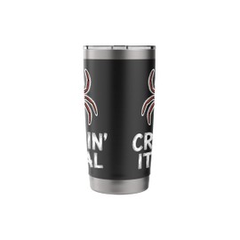Creepin It Real Spider, Friendly Creepy Fun Stainless Steel Insulated Tumbler