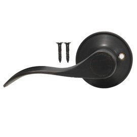 Gobrico Drop Style Dummy Lever Left-Handed,One Side,Function as Door Handle,Oil Rubbed Bronze Finished,1Pack