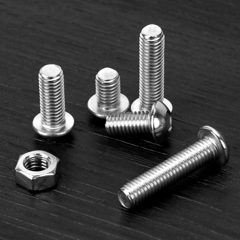 QWORK® 80Pcs M8 Bolts and Nuts Set, 304 Stainless Steel,