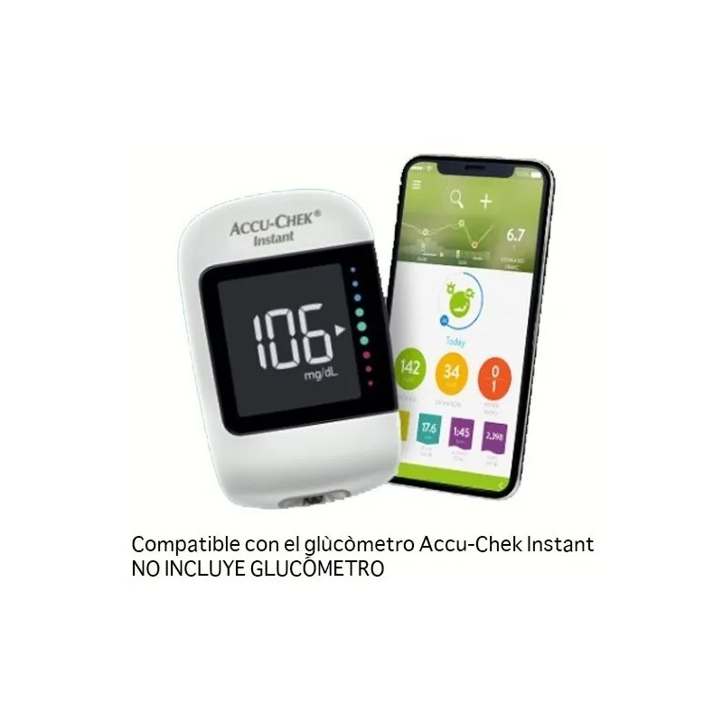Accu - Chek Instant Paquete 100 Tiras Reactivas P Glucómetro