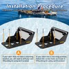 Transom Trolling Thick Heavy-Duty Motor Mount for Kayaks, for Trolling