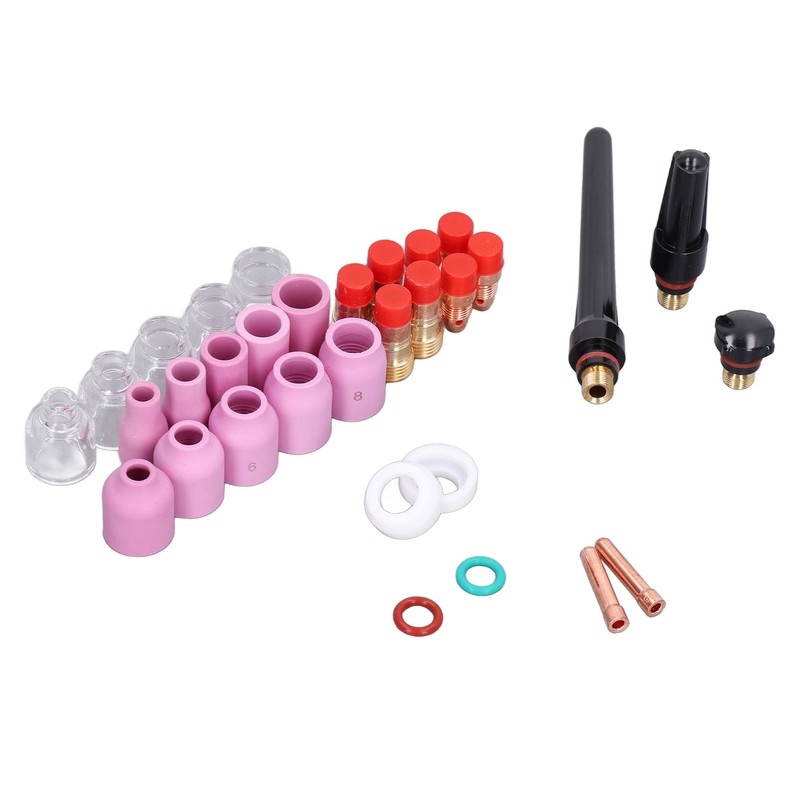 TIG Welding Torch Accessories Glass Cups Gas Lens Chuck Alumina
