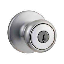 Kwikset Tylo Entry Knob in Satin Chrome