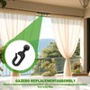 50 Pcs Plastic Gazebo Curtain Hooks,Smooth Sliding Track Hooks,for Mosquito