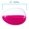Large Fillable Clear Top Pink Bottom Plastic Easter Egg 5.1
