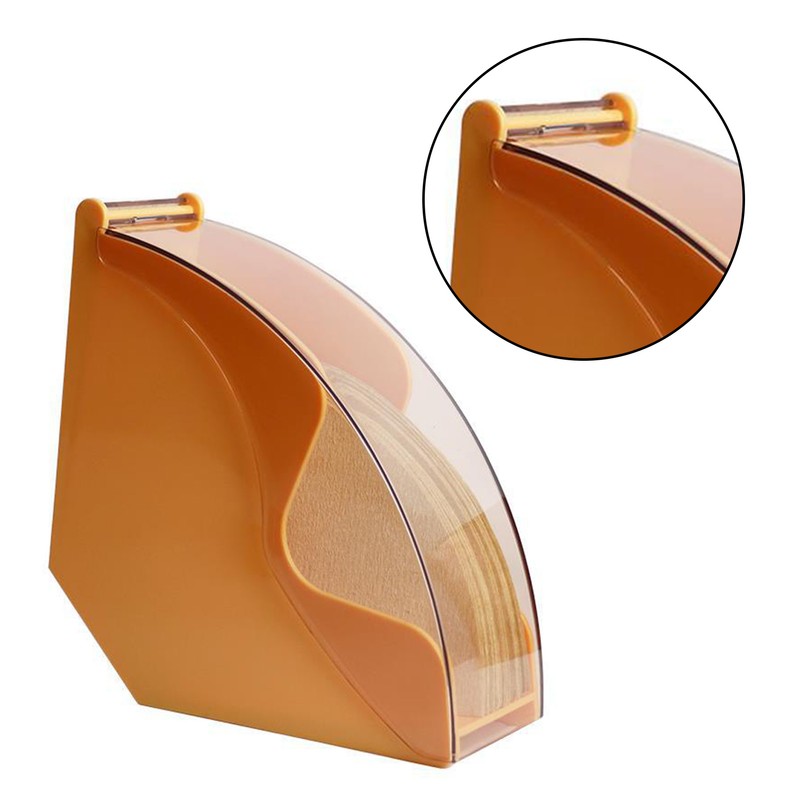 Acrylic Coffee Filter Holder with Lid Fan Shaped Filter Paper