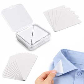 80 Pcs Collar Stay Stickers Stiffeners Men's Collar Brace Collar Shaping Patch, Shirt Collar Stickers, Men's Shirt Collar Brace Plastic Collar Brace Sticker