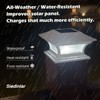 SIEDiNLAR Solar Post Lights Outdoor Glass LED Fence Cap Light