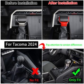 Car Shifter Gear Hand Brake Covers Compatible with Toyota Tundra/Sequoia 2022-2023 Car Lower Automatic Center Console Gear Shift Knob Head Protection Cover Decorative Sticker ABS Interior Accessories