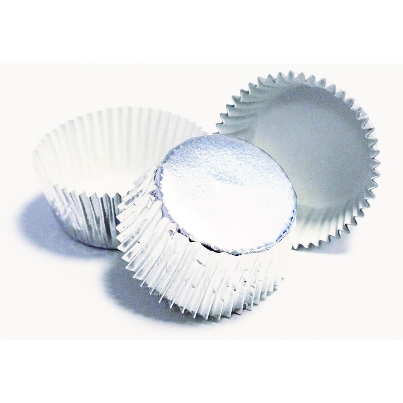 PME GE846 Silver Baking Cases for Cupcakes, Standard Size, Pack