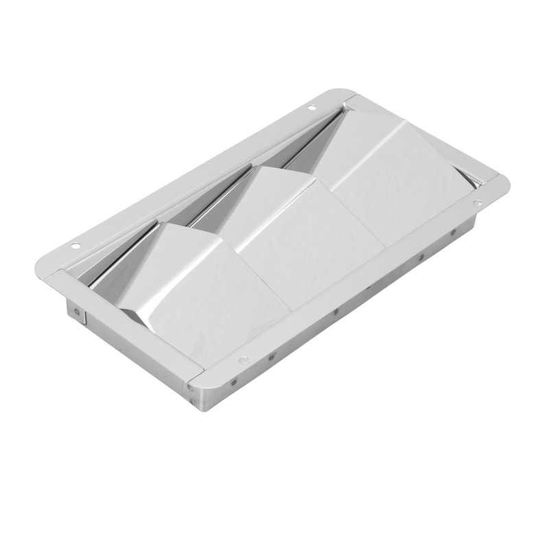Pair Marine Air Vent Cover 3 Slots 210x110mm Rectangle Louver