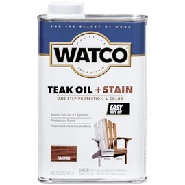 Watco 348758 Teak Oil + Stain, Quart, Flagstone