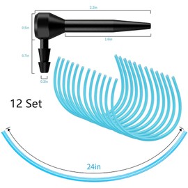 12 Set Maple Syrup Tree Tapping Kit, Plastic Maple Syrup Taps Maple Sugaring Supplies, Maple Tree Tap Kit Maple Syrup Tree Tapping Spiles Sprouts Collecting Kit for Maple Birch Syrup Supplies