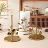 Rose Gold Paper Towel Holder Luxury Metal Kitchen Counter Decor