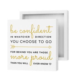 YYDS Graduation Gifts for Her Inspirational Wood Box Sign Positive Grad Gift Home Farmhouse Office Bedroom Desk Decor for Women Men Sister Daughter Friend Motivational Decor