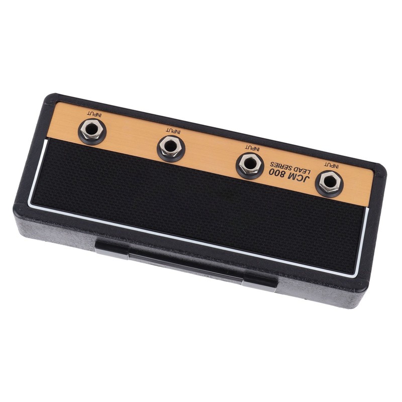 Guitar Key Holder Includes 4 Guitar Plug Keychains and 1