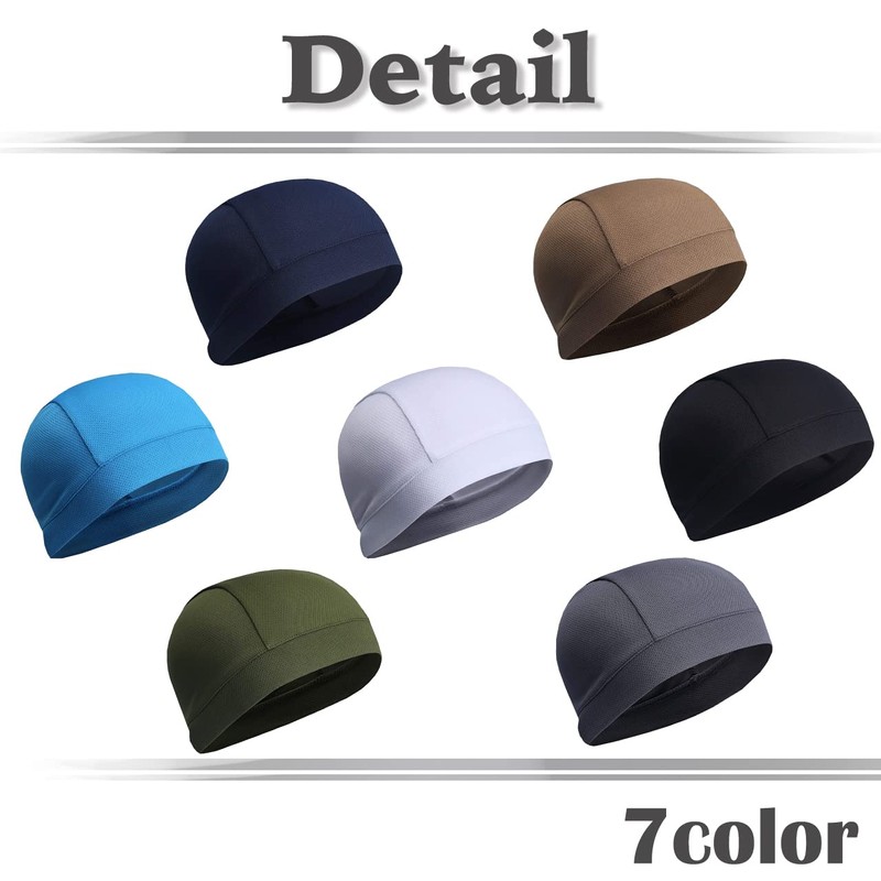 WHITE FANG CA467 Men's Inner Beanie Cap, Mesh Cap, Sweat