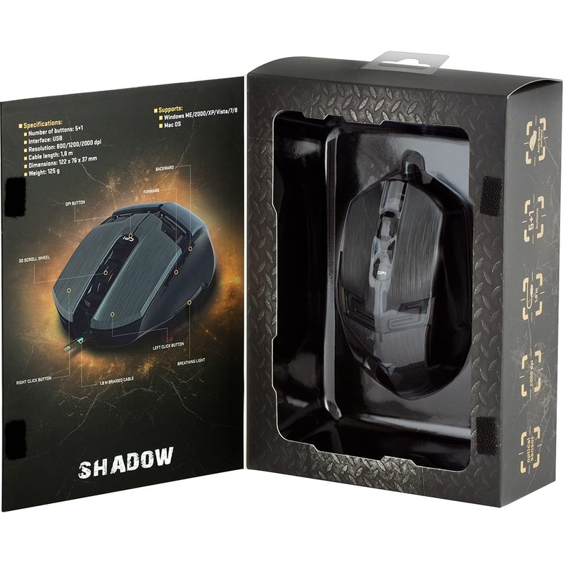 Yenkee YMS 3007 Shadow Gaming Mouse USB 2000dpi - Surface
