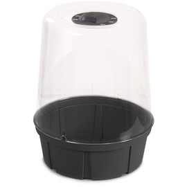 Ondis24 Tomato Greenhouse, Balcony, Cold Frame with Ventilation, Ventilation Openings, Growing Bed for Young Plants (Anthracite)