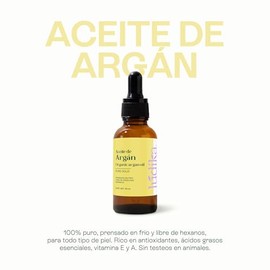Aceite de Argán 50 ml | Antiedad Arrugas y Líneas de Expresión | Hidratante Piel y Labios | Masajes Aromaterapia Mezcla con Aceites Esenciales