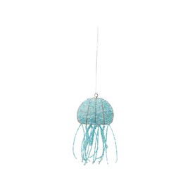 C&F Home Beaded Jellyfish Ornament 3" x 5" x 0.5" Blue
