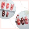 30pcs French love Press on Nails Almond Medium Fake Nails
