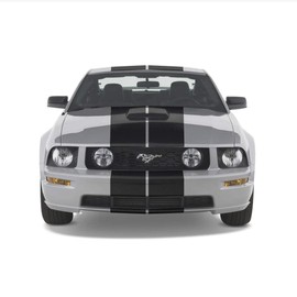 Dual 12" Racing Stripes Air Release Self Healing Vinyl fits Ford Mustang 2005 to 2009