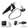 IUVWISN Motorcycle Rear View Side Mirror Handlebar Mirrors CNC for