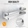 QL Shower Shelf,Stainless Steel Bathroom Rack,Bathroom and Kitchen Wall Organiser,Shampoo