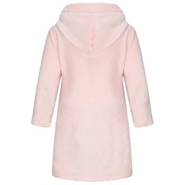 FunnyPaja Girls Soft Fleece Bathrobes Plush Hooded Robes Sleepwear for Girls 1-16 Years Pink 3-4 Years