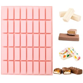 duoyif Rechteckige Schokoladenform Silikon 40 Kavitäten Rechteckige Silikonformen Schokoladenform Rechteckig Klein Silikonform für Schokolade Diy Süßigkeiten Eiswürfeln Trüffel-Pralinen Gelee