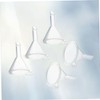 Ciieeo 5 Pcs Transparent Plastic Funnels Multi Purpose Small Funnels