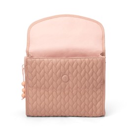 Suavinex, Newborn Baby Toiletry Bag, Sturdy Fabric, Flap Closure with Magnet, Waterproof, for Organizing and Carrying Baby Grooming Accessories, Practical and Convenient, Easy to Clean, Pink, Pink,