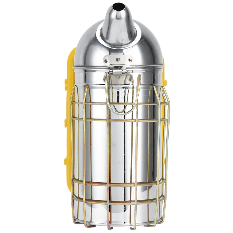 Pointed Beehive Smoker with Heat Protection Board Stainless Steel Bee